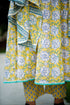 Yellow Handwork Block Print Anarkali Set – Alternate Kali Design