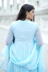 Elegant Sky Blue Anarkali Suit with Hand Embellishment